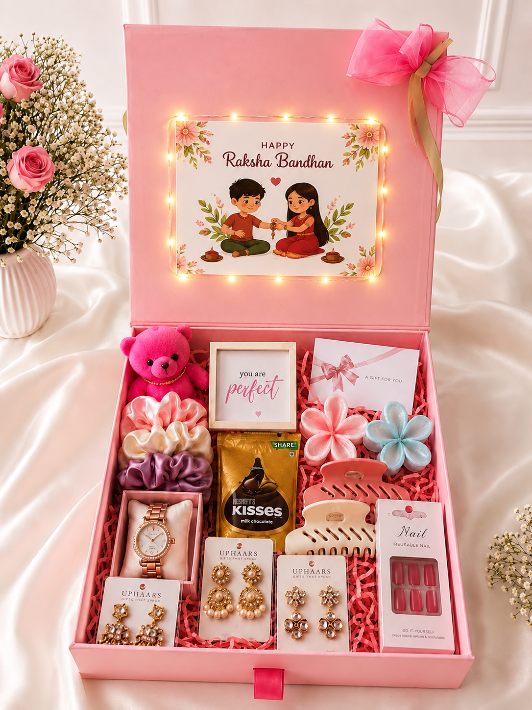 Pink Rakhi Hamper For Her
